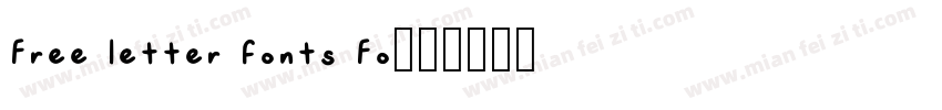 Free letter fonts Fo字体转换